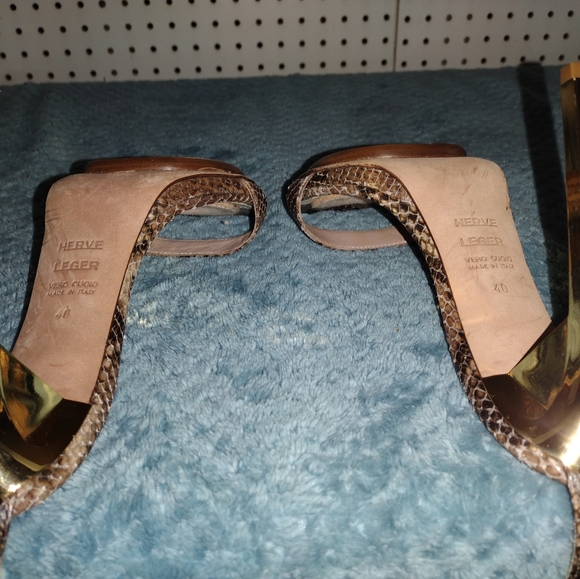 Herve Leger Vero Cuoio high heel sandals - Picture 8 of 11